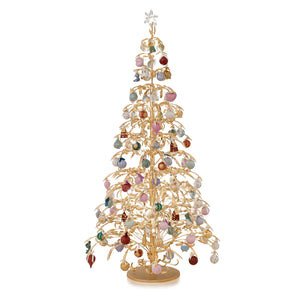 Classic Royal Christmas Tree With 86 Ornaments 24 Lights - Gold & Multicolor