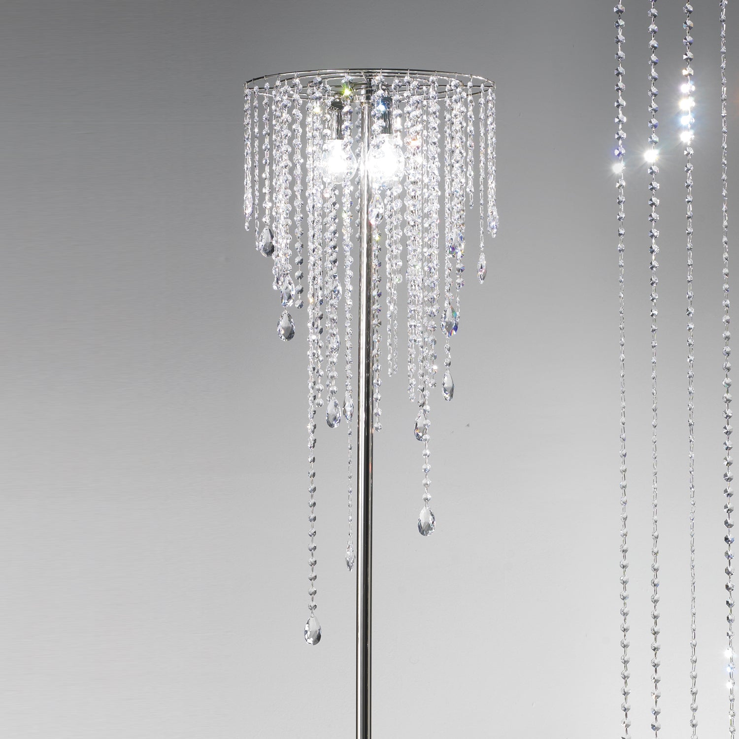 FLASH SALE - Crystal Rain Floor Lamp