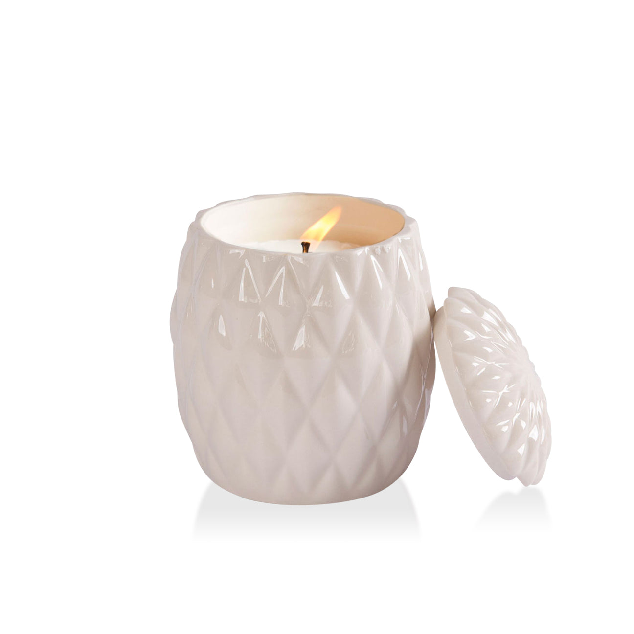 Black Tie Scented Candle  - White 