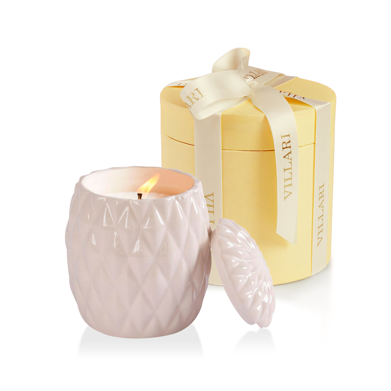 Black Tie Scented Candle  - White 