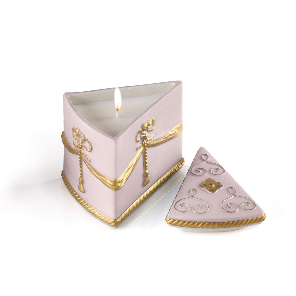 Cake Scented Candle  - Baby Pink & Gold