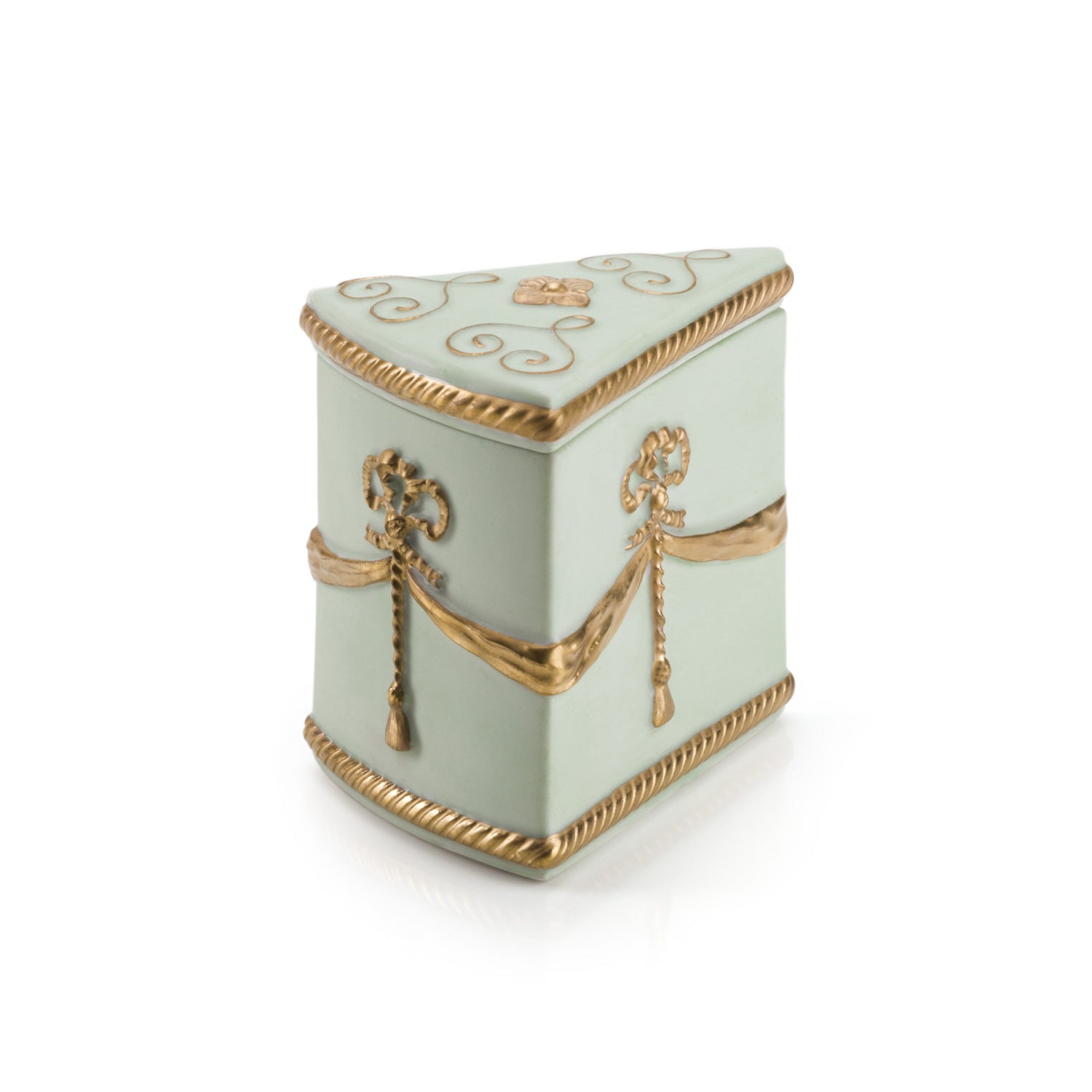 Cake Scented Candle  - Spring Green & Gold