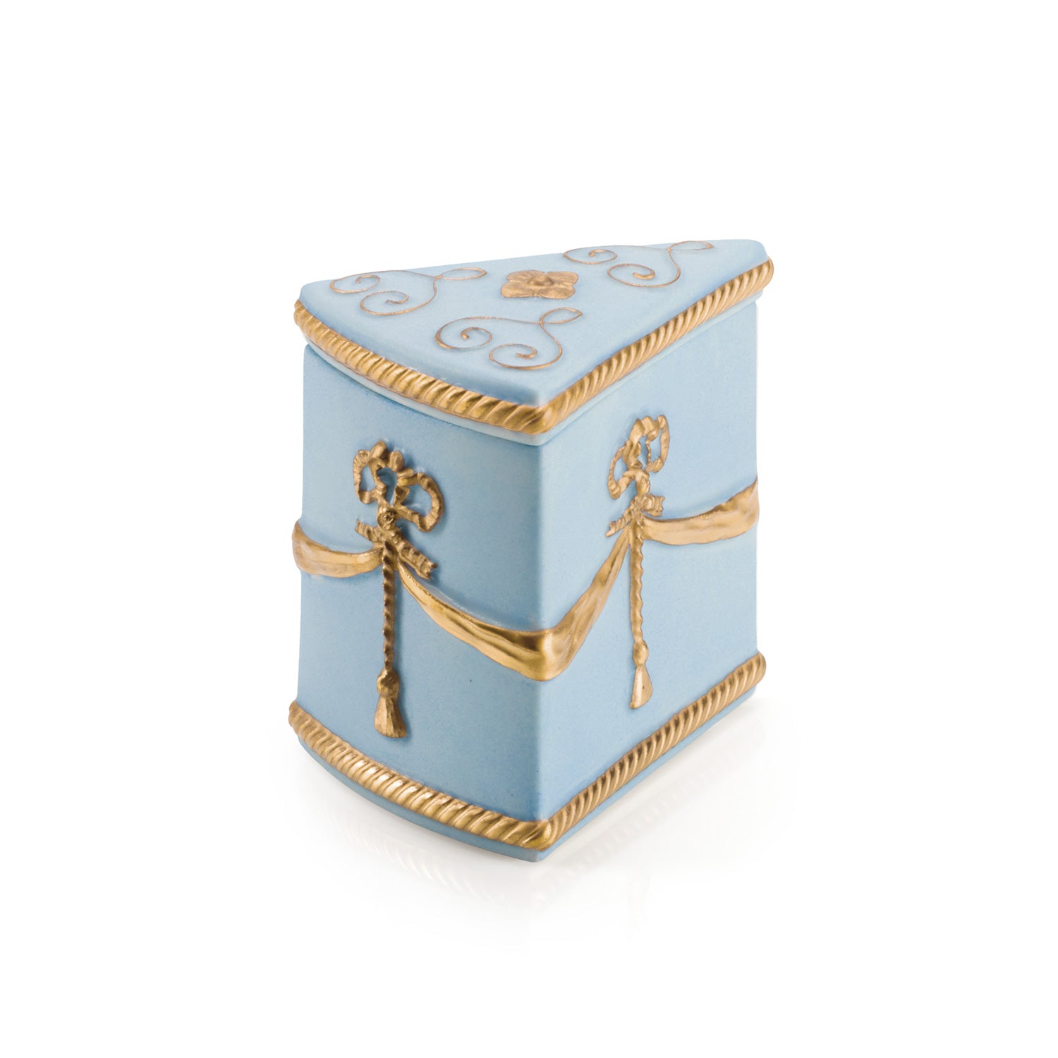 Cake Scented Candle  - Baby Blue & Gold