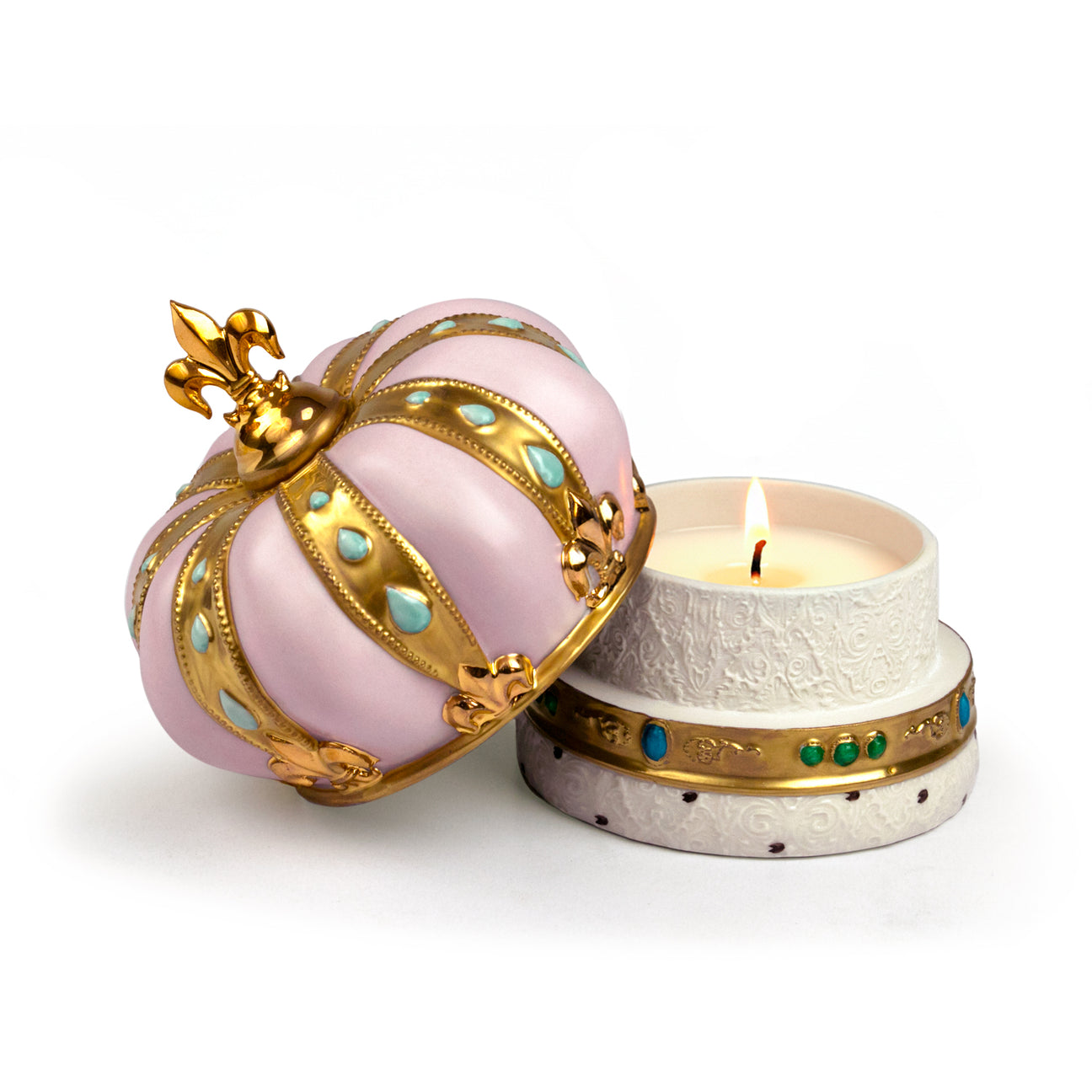 Crown Scented Candle - Pink &amp; Gold 