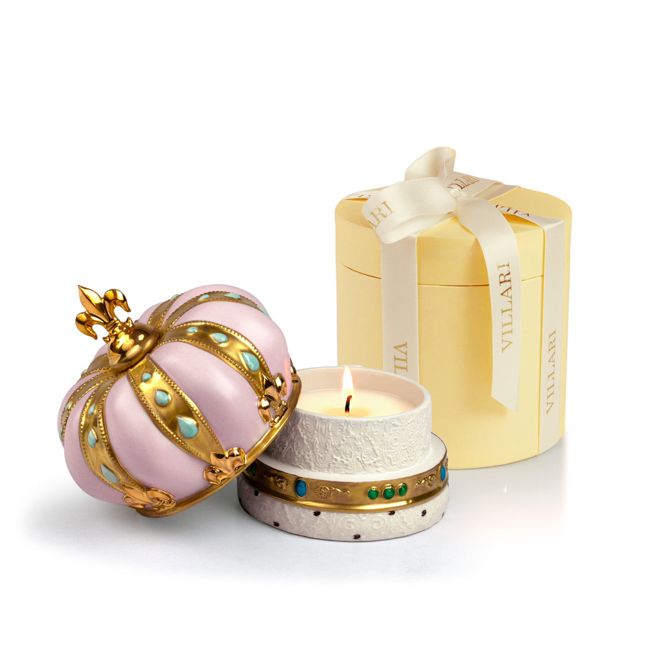 Crown Scented Candle - Pink &amp; Gold 