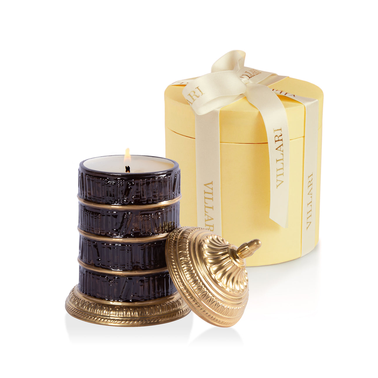 Library Scented Candle - Brown &amp; Gold 