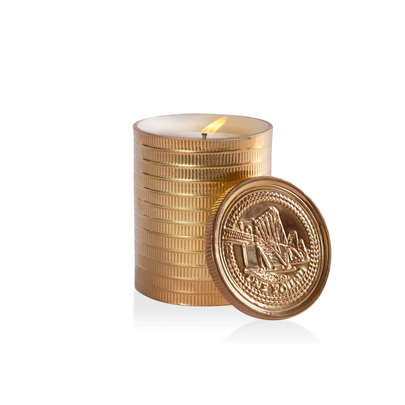 Coin Box Scented Candle - Gold 