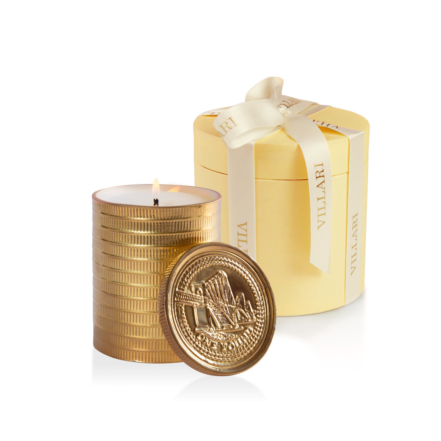 Coin Box Scented Candle - Gold