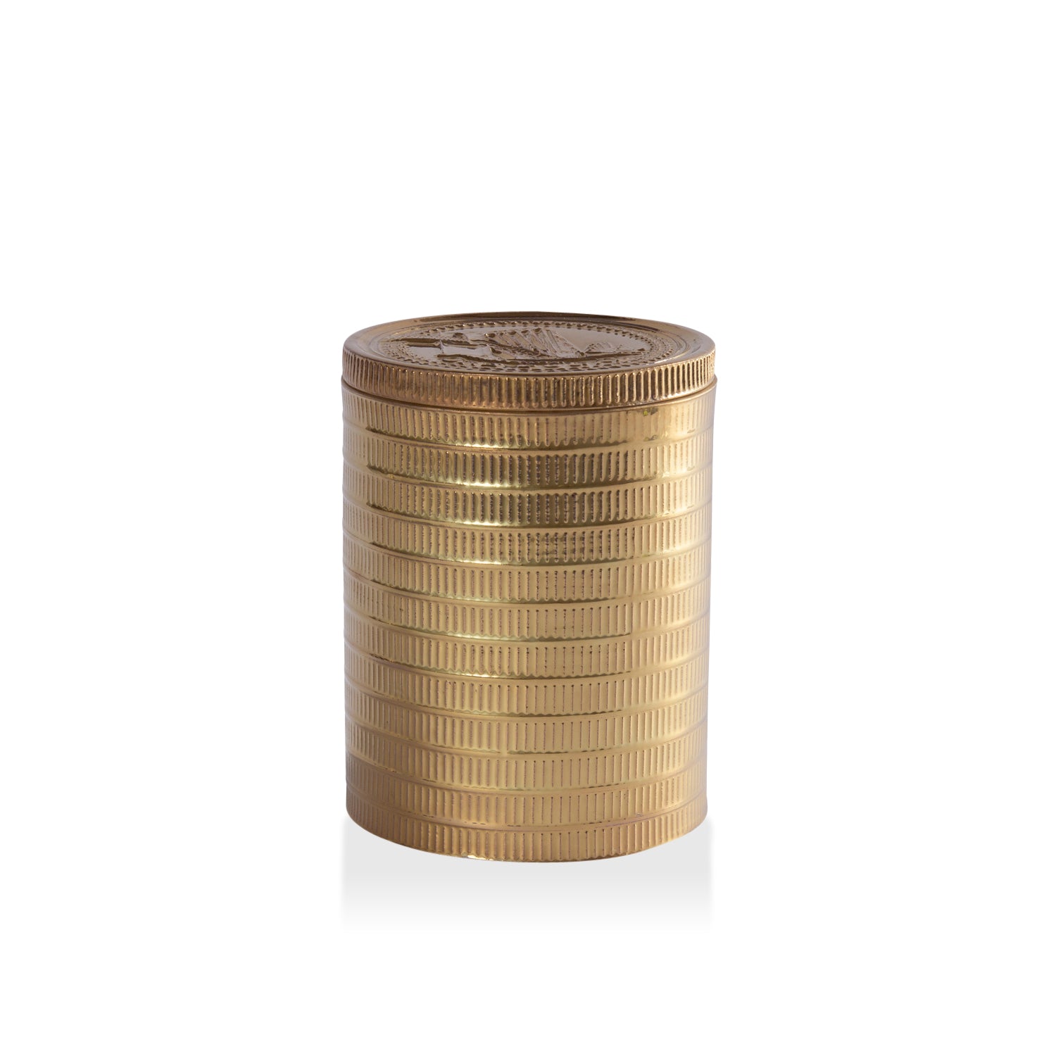 Coin Box Scented Candle - Gold
