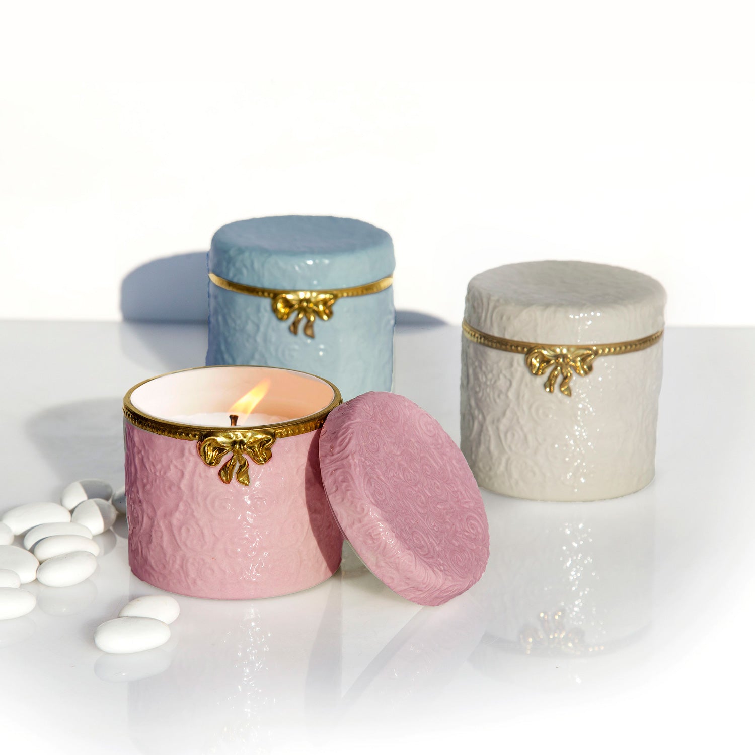 Amour Scented Candle - Baby Blue