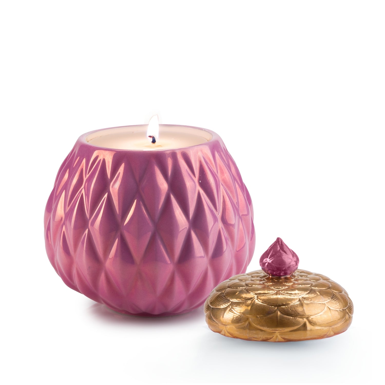 Lolita Eva Scented Candle - Pearly Pink & Gold