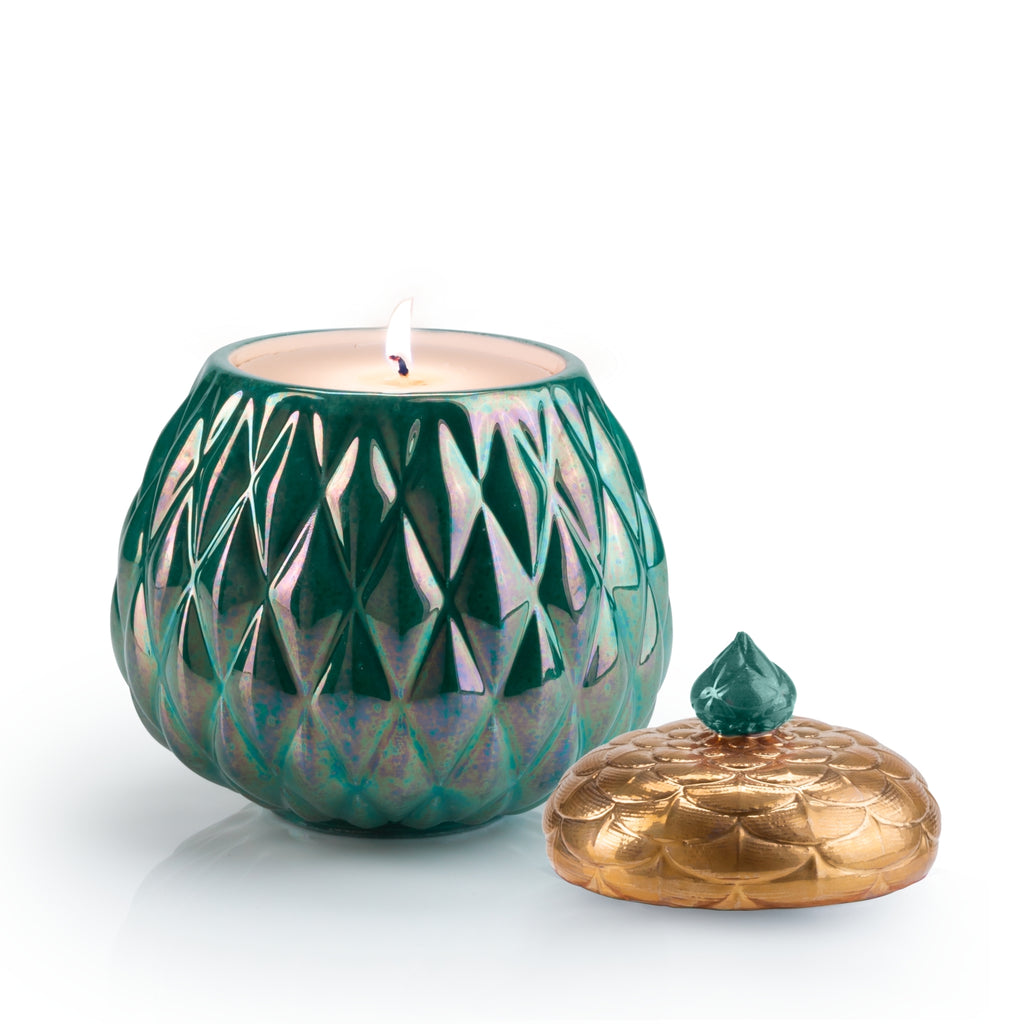 Lolita Eva Scented Candle - Pearly Green & Gold