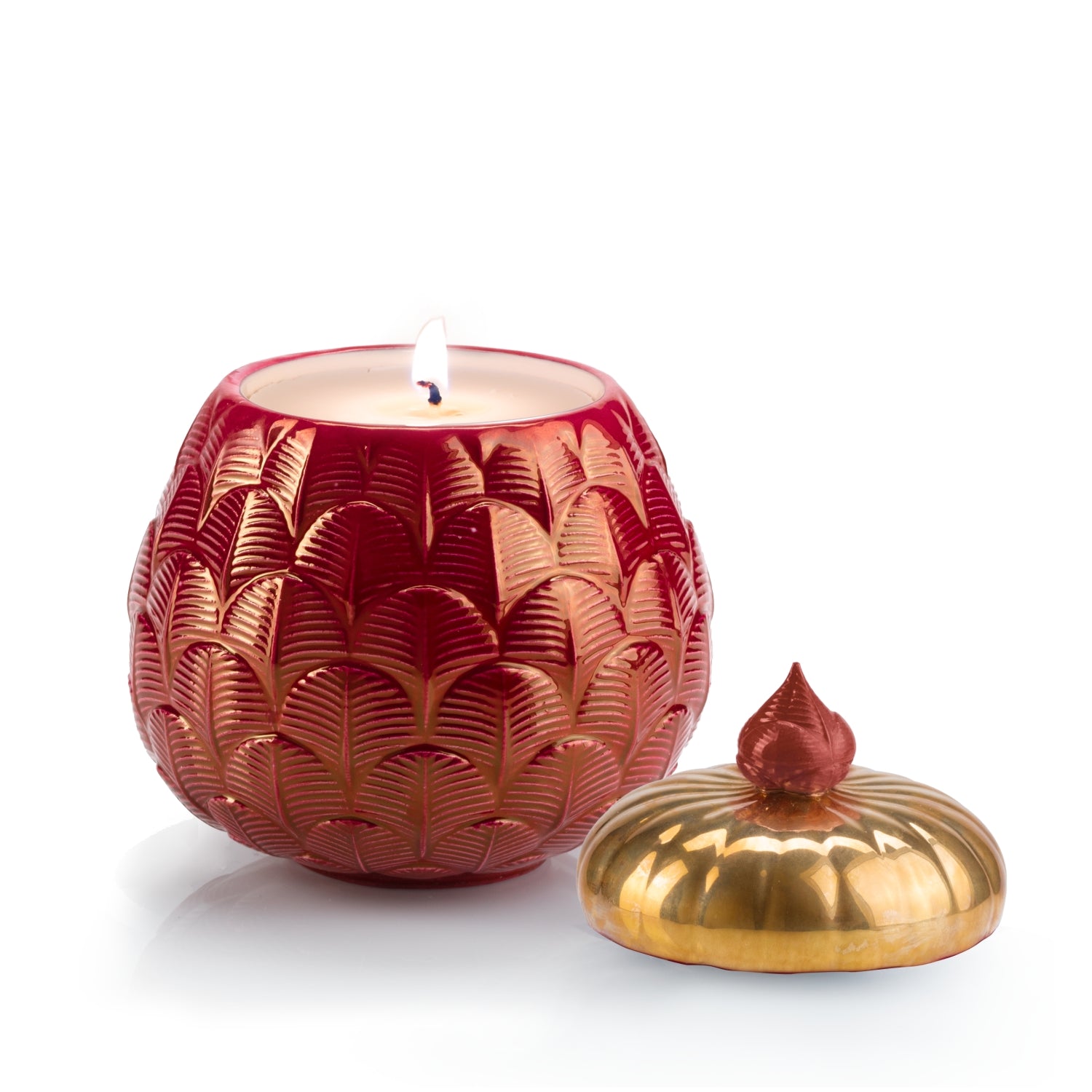 Lolita Charlotte Scented Candle - Pearly Red & Gold