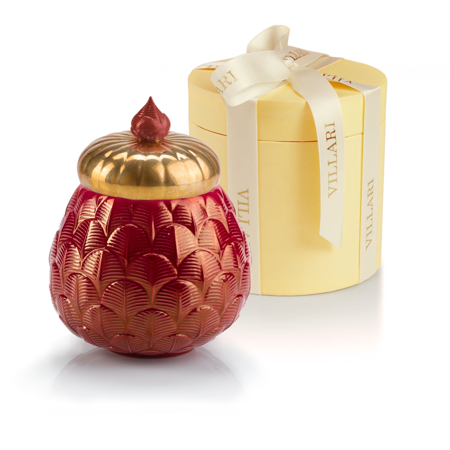 Lolita Charlotte Scented Candle - Pearly Red & Gold