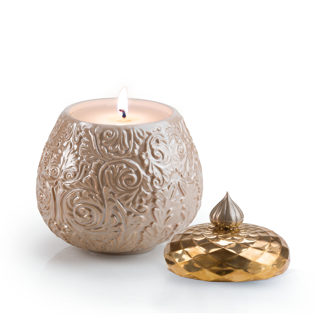 Lolita Alida Scented Candle - Pearly Caramel & Gold