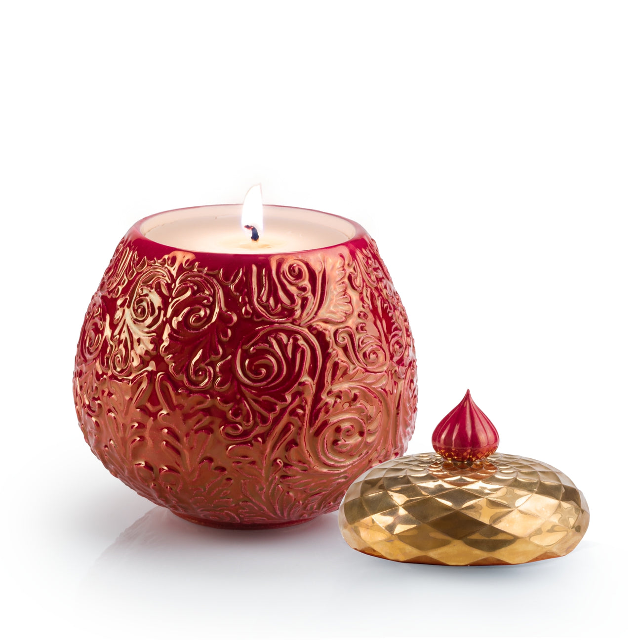 Lolita Alida Scented Candle - Pearly Red &amp; Gold 