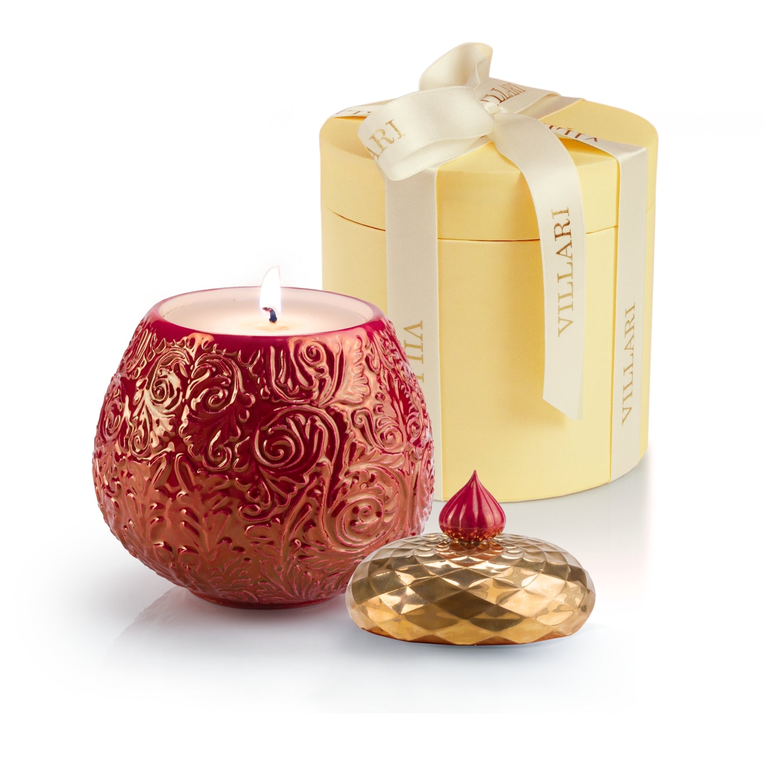 Lolita Alida Scented Candle - Pearly Red & Gold