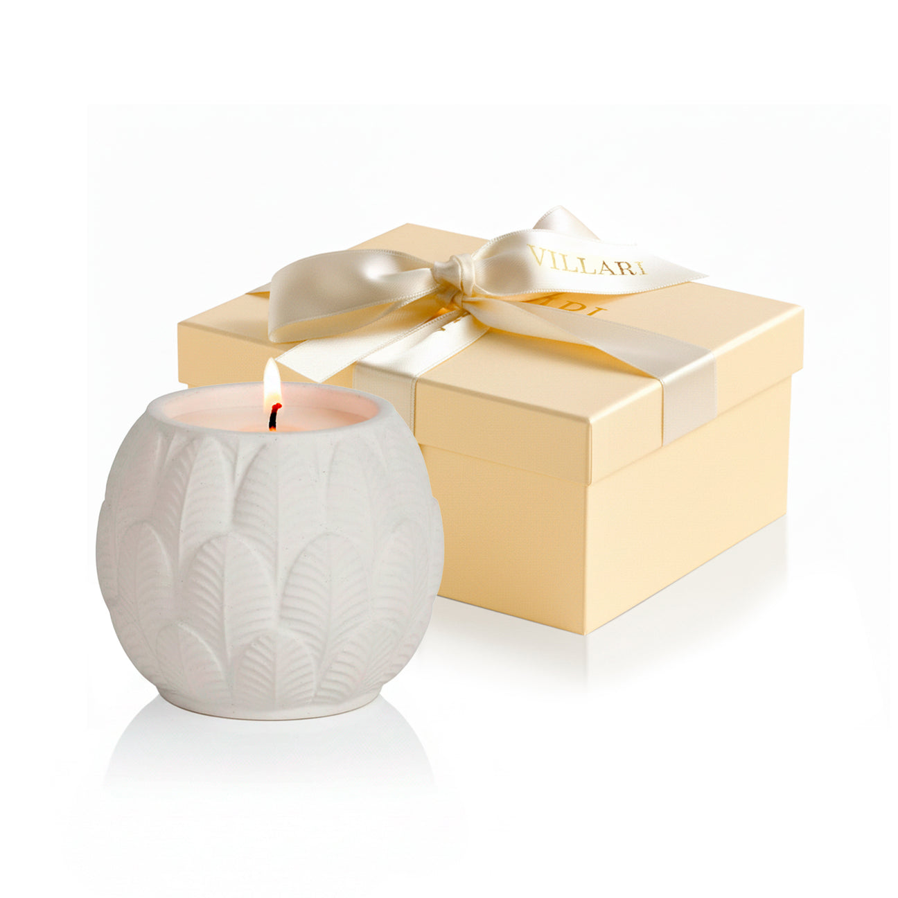 Peacock Baby Scented Candle  - White 