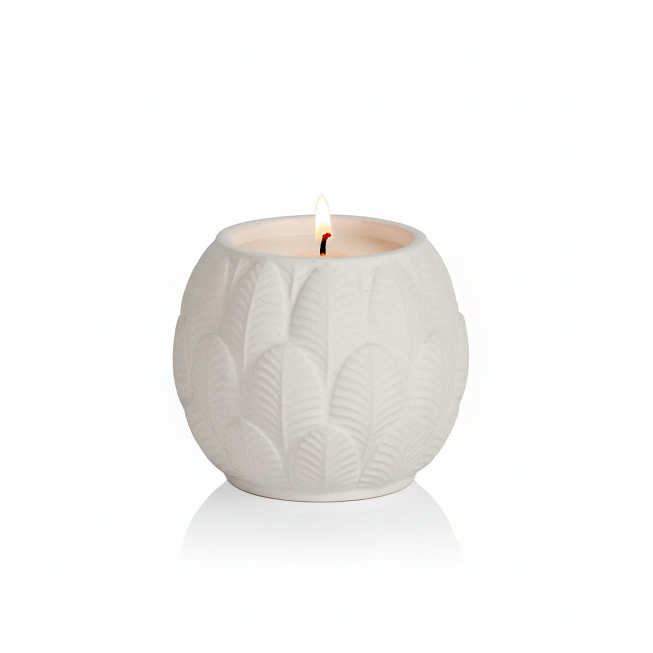 Peacock Baby Scented Candle  - White 
