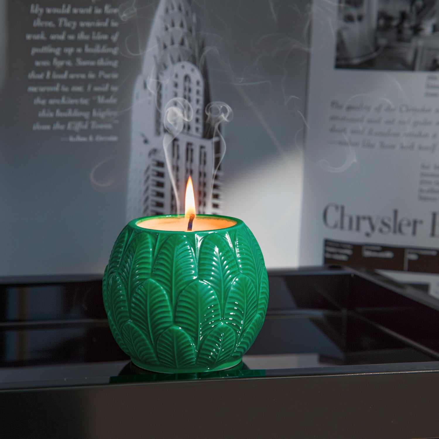 Peacock Baby Scented Candle  - Peacock Green