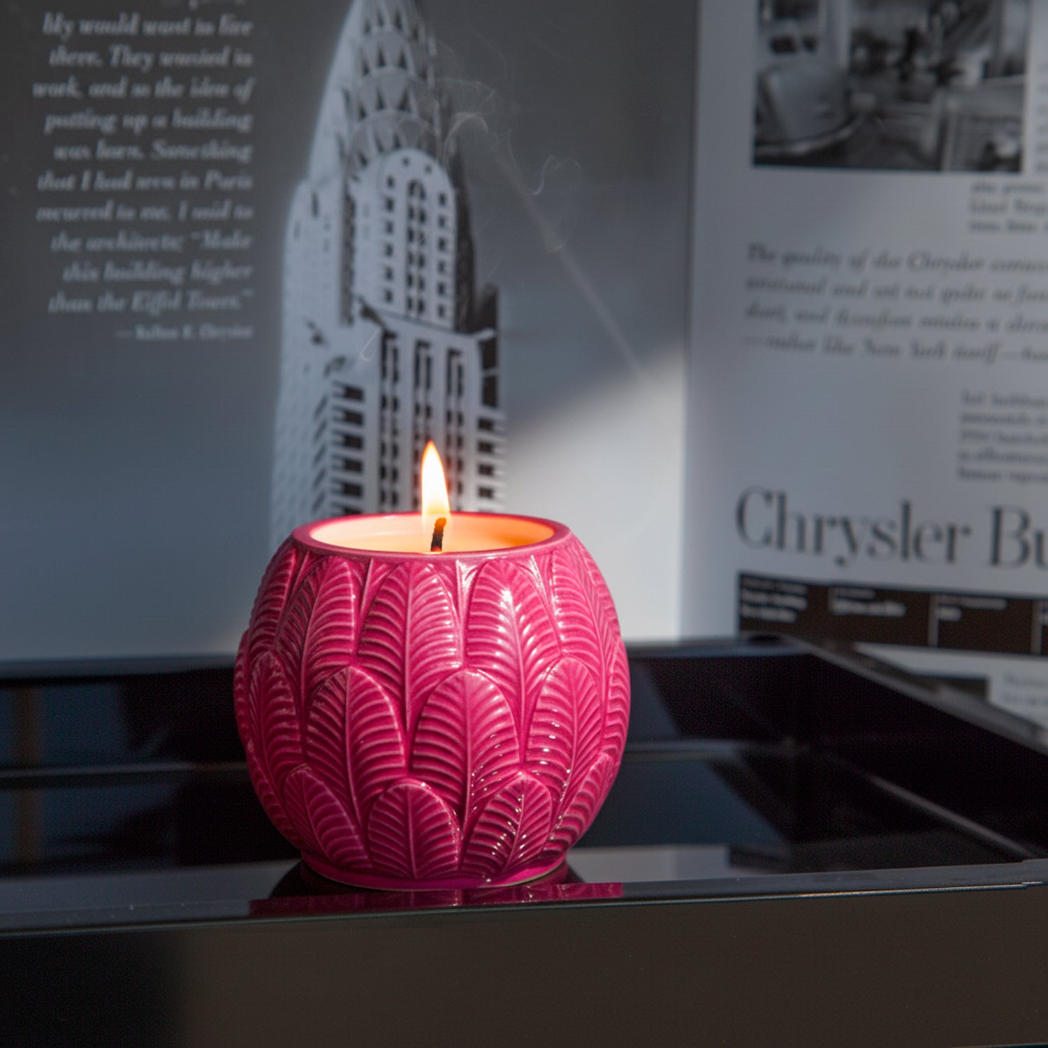 Peacock Baby Scented Candle  - Fuchsia