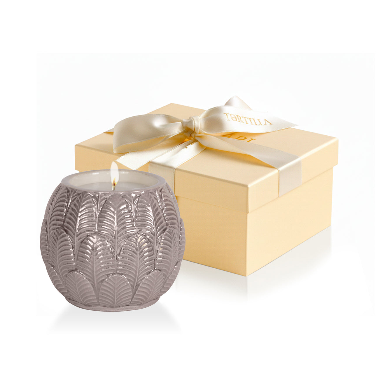 Peacock Baby Scented Candle  - Pearly Grey 