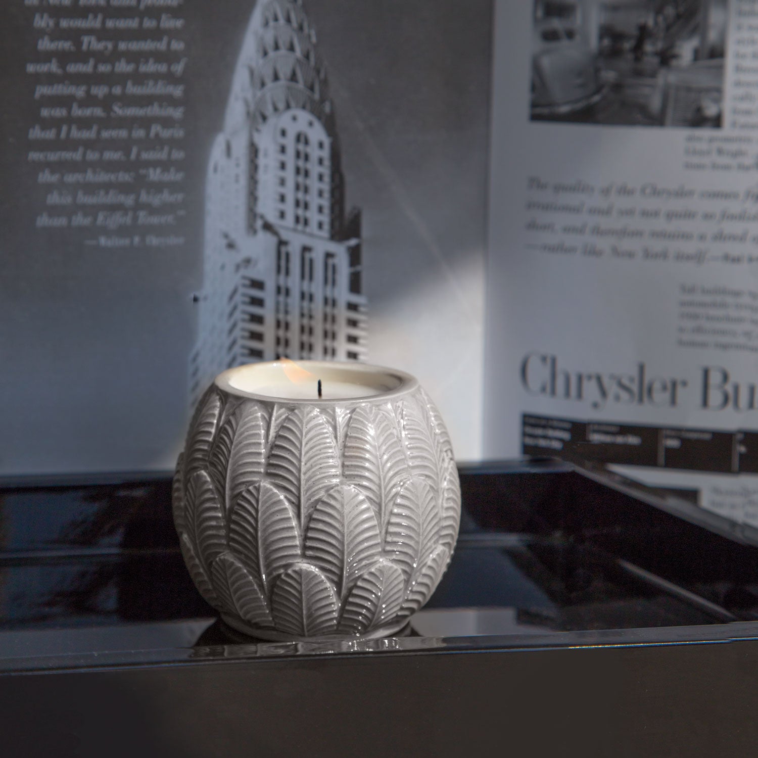 Peacock Baby Scented Candle  - Pearly Grey