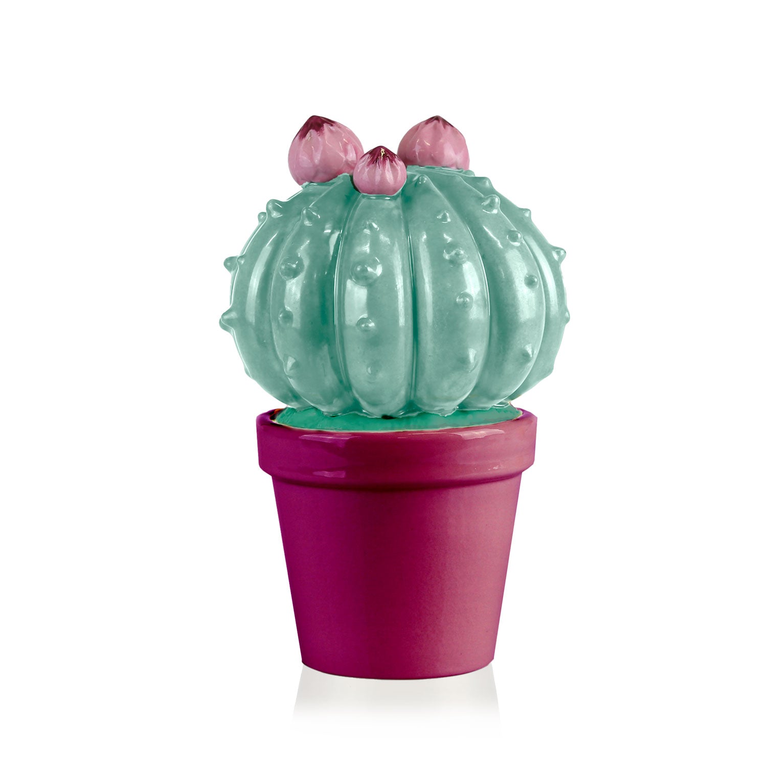 Frailea Cactus Scented Candle - Aquamarine & Gold