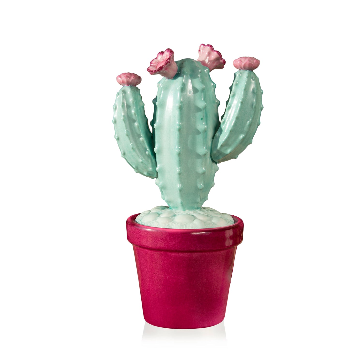 Mexican Cactus Scented Candle - Aquamarine & Fuchsia