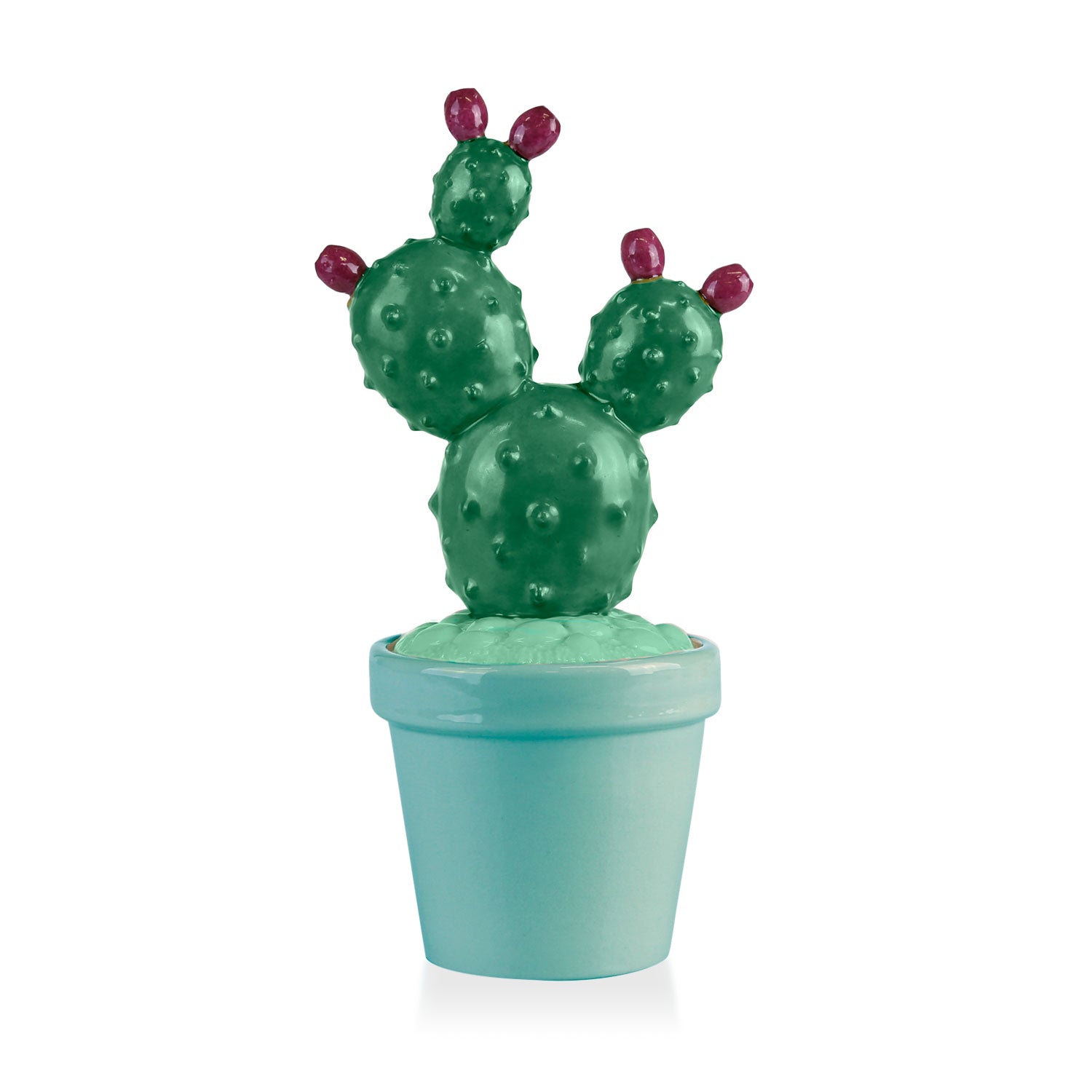 Prickly Pearl Scented Candle - Peacock Green & Aquamarine