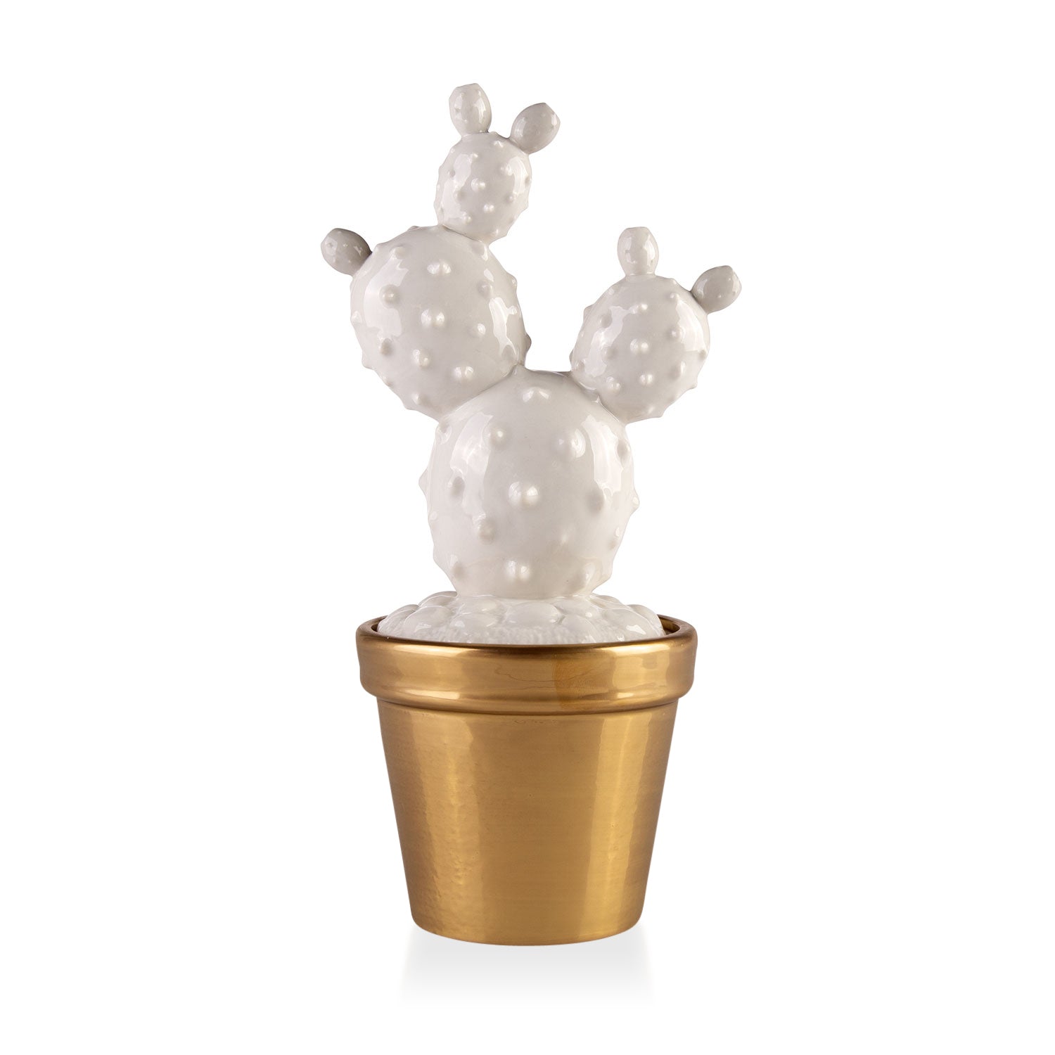 Prickly Pearl Scented Candle - White & Gold