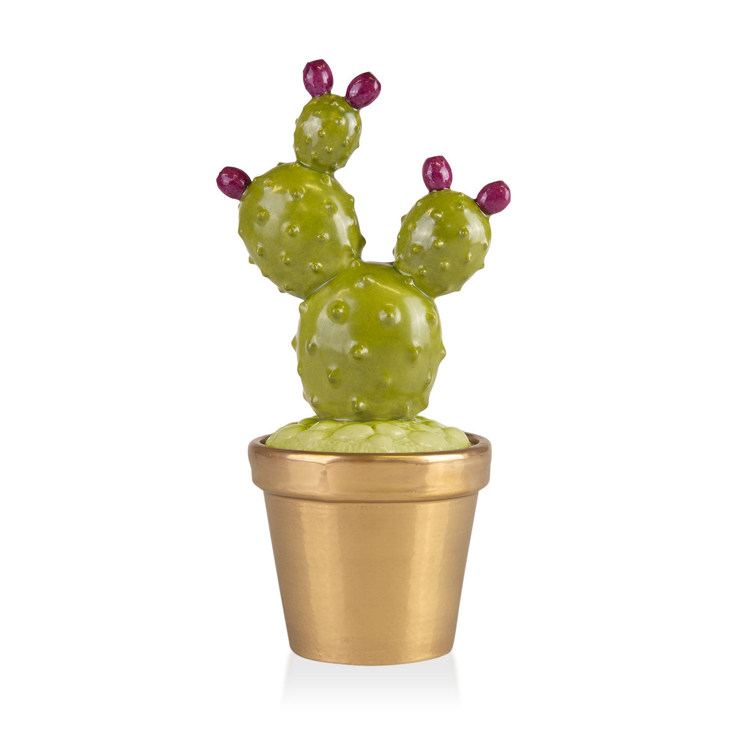 Prickly Pearl Scented Candle - Green & Gold