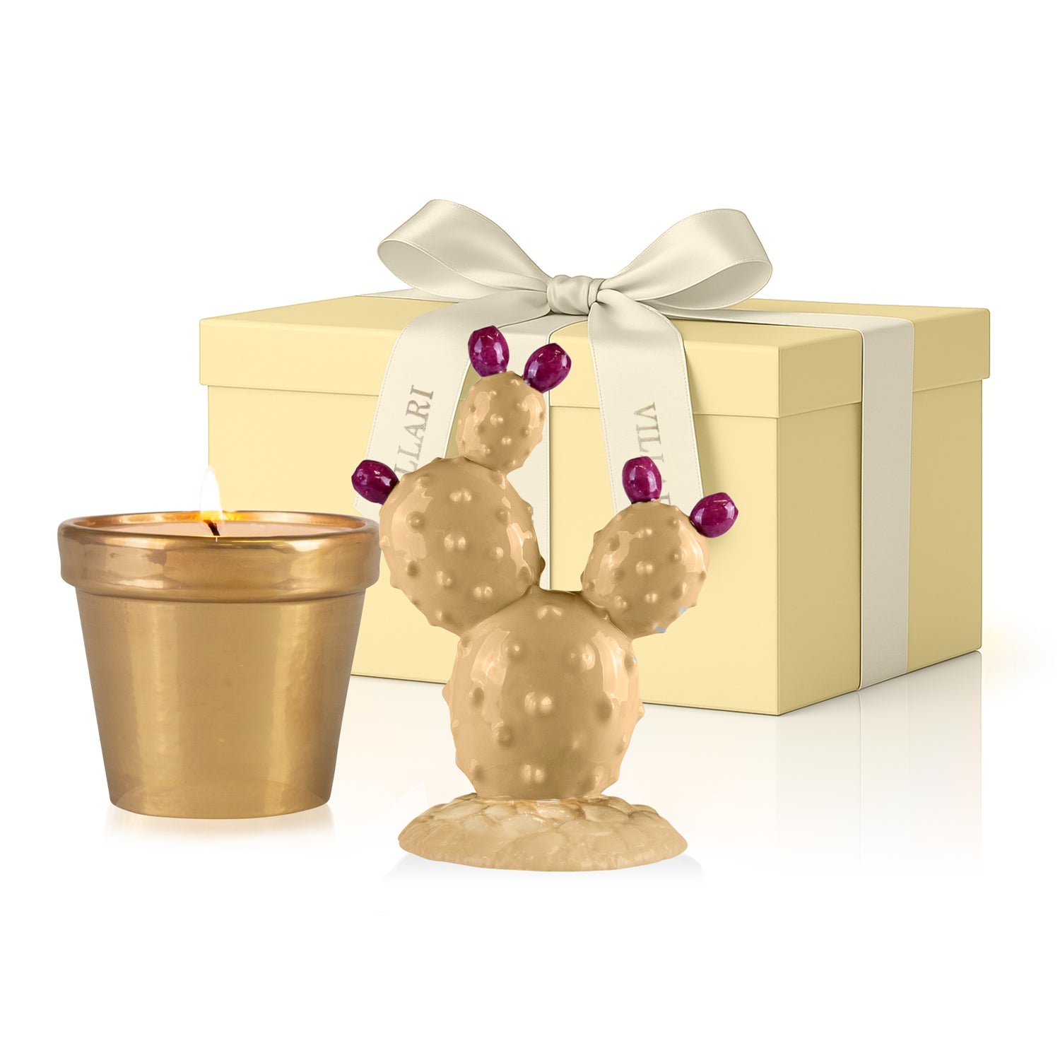 Prickly Pearl Scented Candle - Pearly Caramel & Gold