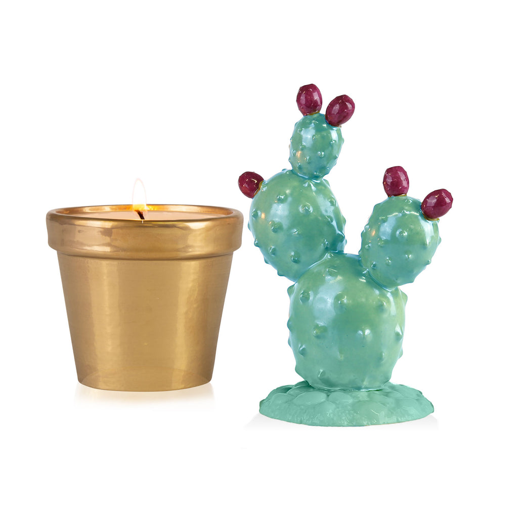 Prickly Pearl Scented Candle - Gold & Aquamarine