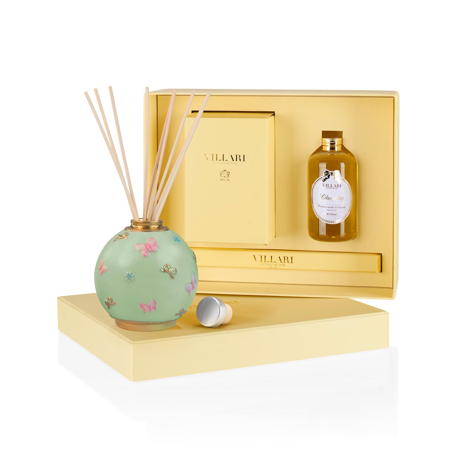 Butterfly Home Fragrance Diffuser - Spring Green & Gold