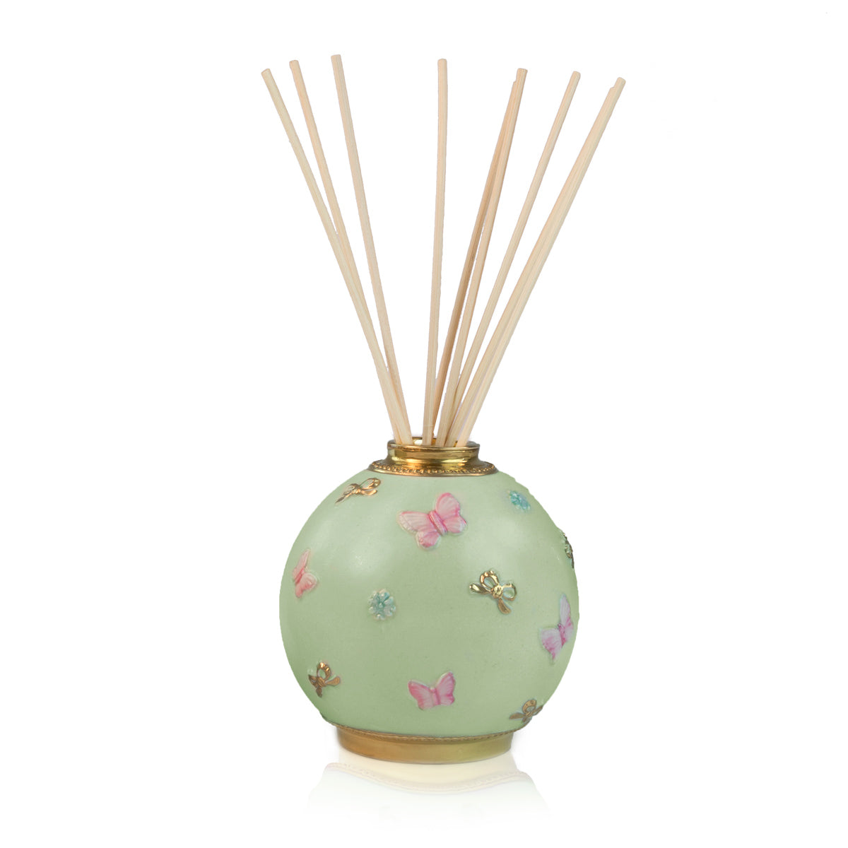 Butterfly Home Fragrance Diffuser - Spring Green & Gold