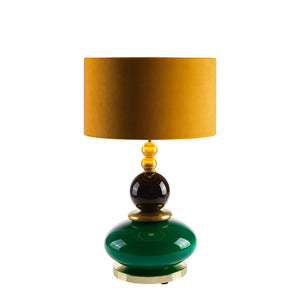 Violette Small Table Lamp - Green & Gold