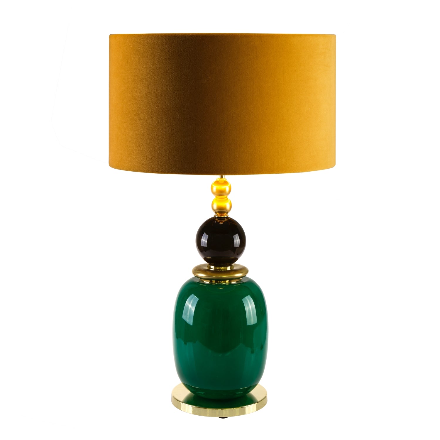 Violette Table Lamp - Green & Gold