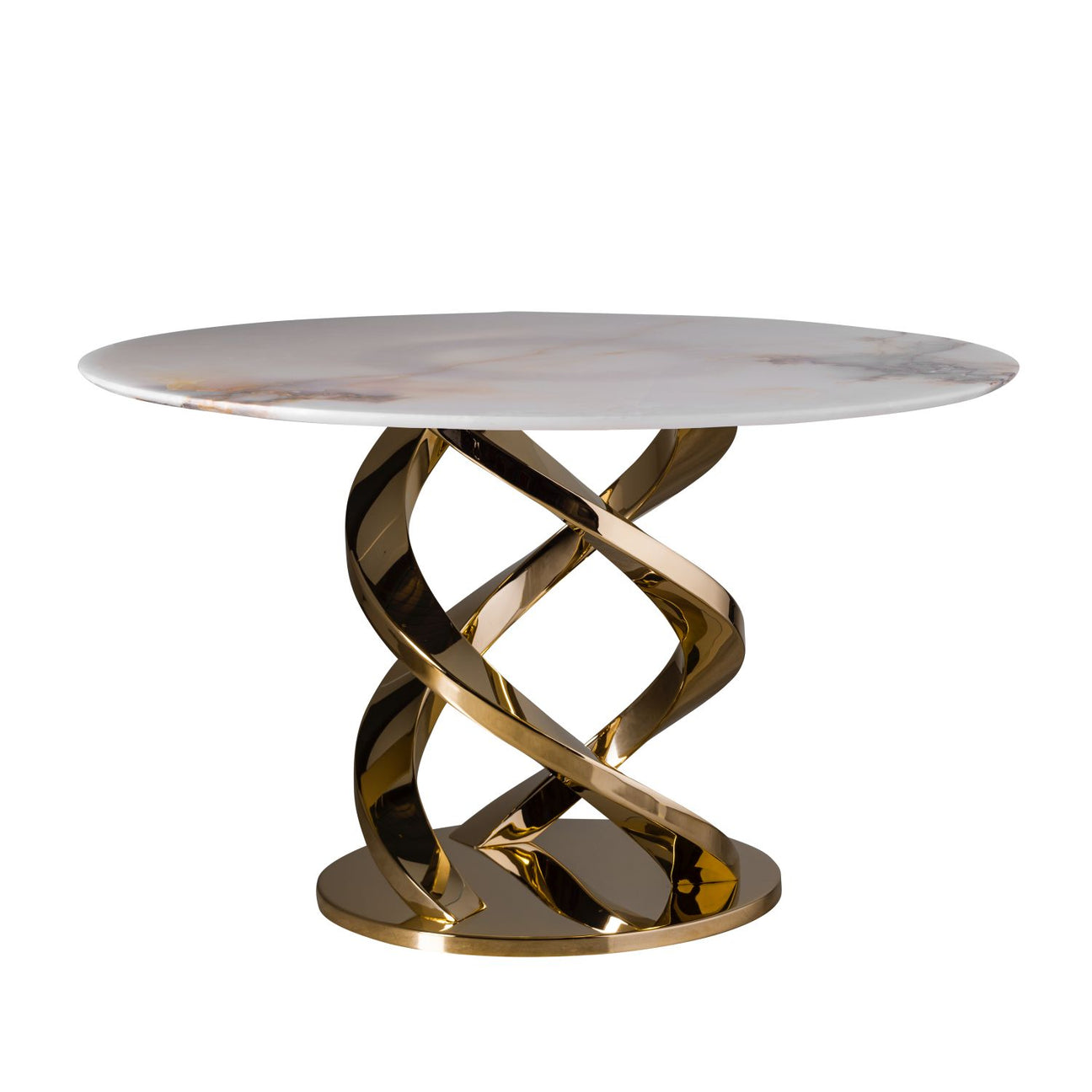 Cerberus Dining Table - Onyx &amp; Gold 