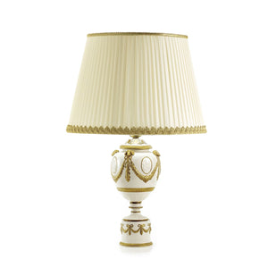Napoleon Large Table Lamp - White & Gold