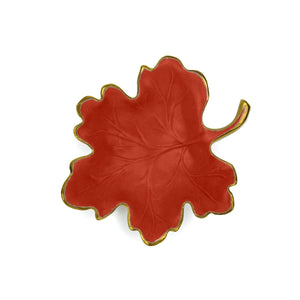 Autumn Coral Fig Leaf