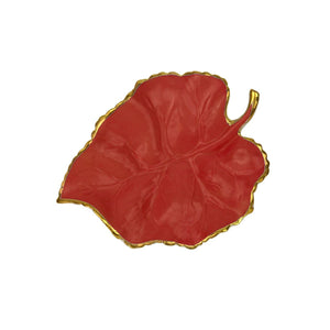 Autumn Coral Mulberry Leaf