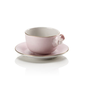Marie-Antoinette Pink Tea Cup & Saucer