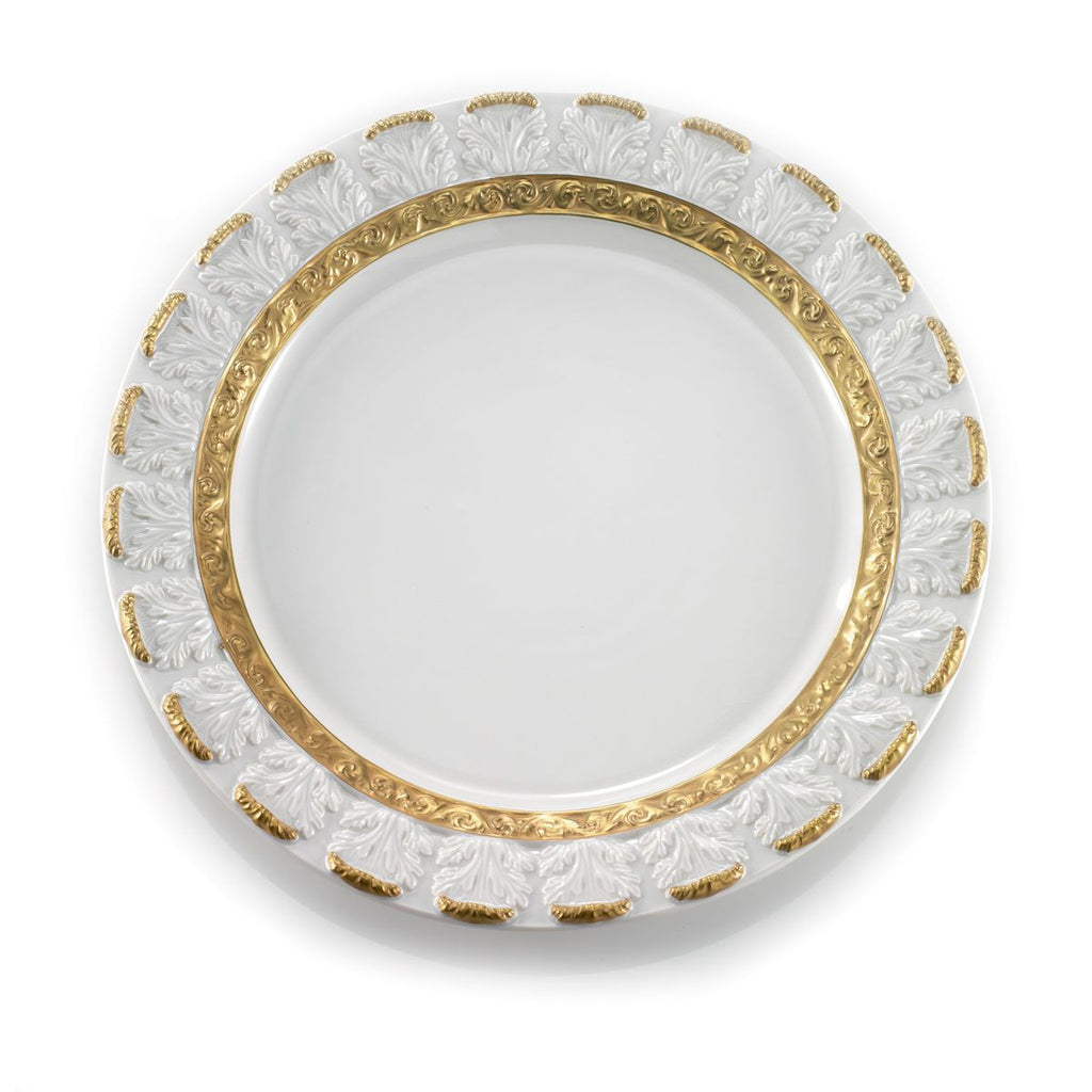 Queen Elizabeth White & Gold Lay Plate