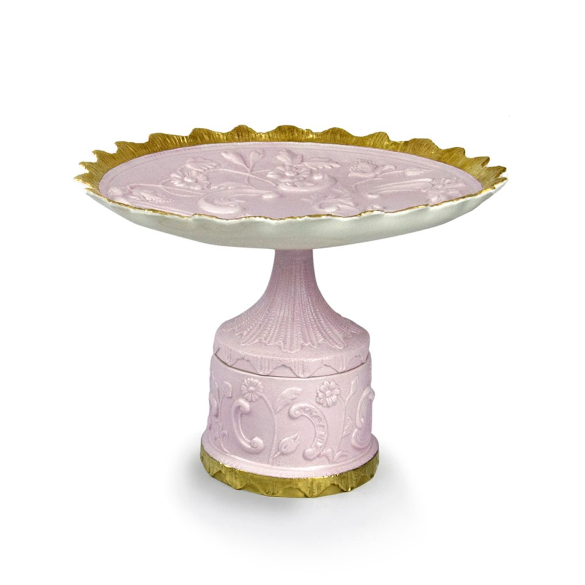 Taormina Pink &amp; Gold Cake Stand 
