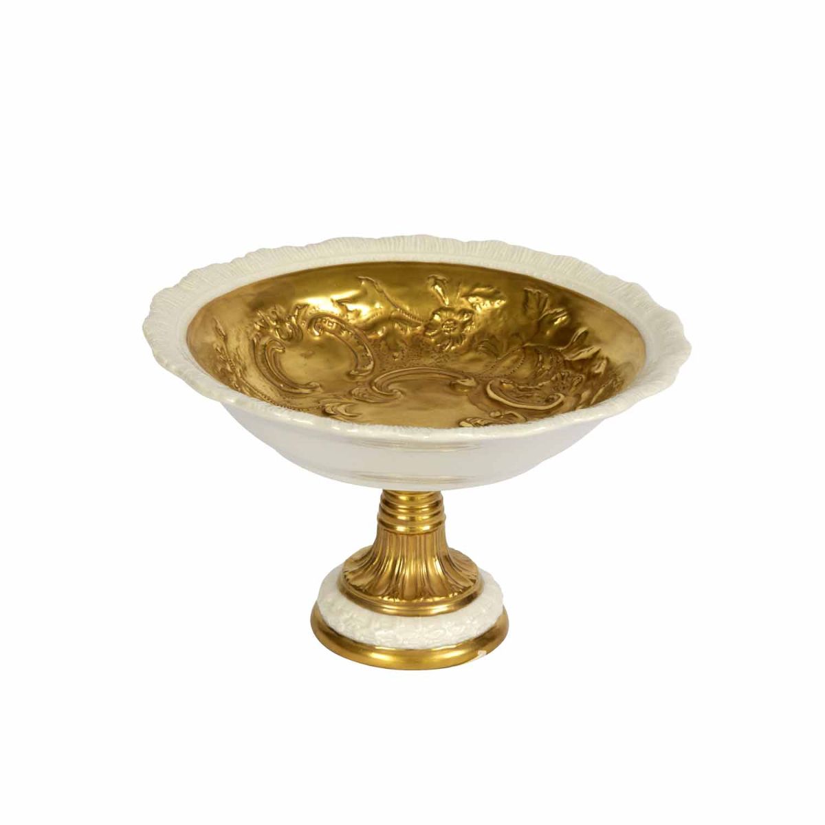 Taormina Gold Small Footed Bowl 