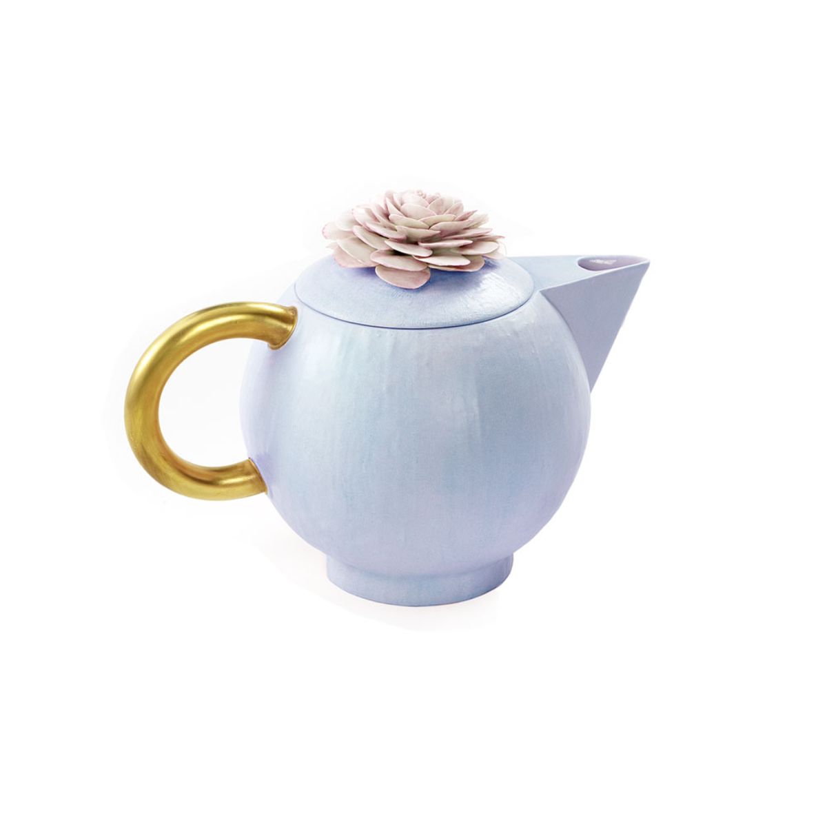 Marie-Antoinette Blue &amp; Pink Teapot 