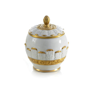 Queen Elizabeth White & Gold Sugar Bowl