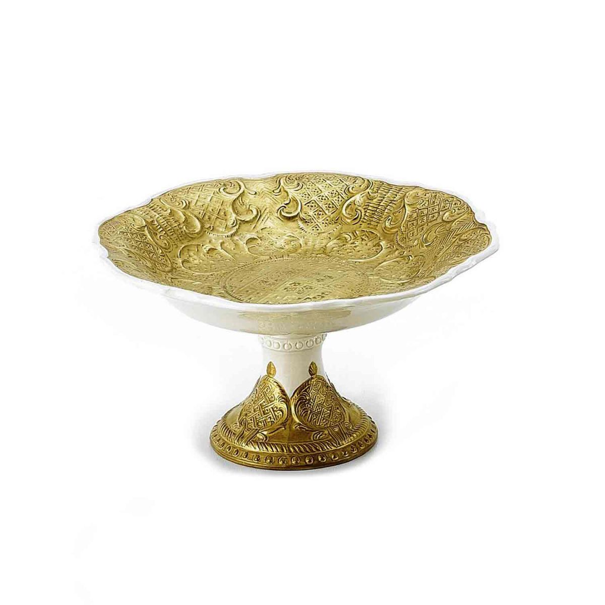 Arabesque Gold Footed Fruit Bowl