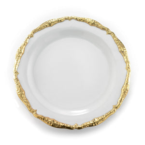 Empire White & Gold Dinner Plate